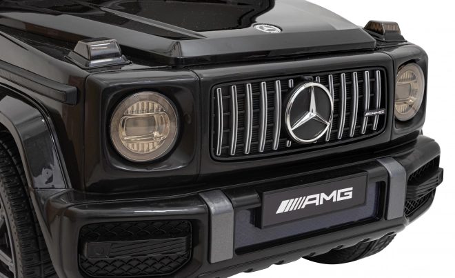 Mercedes AMG G63 gyerekeknek fekete + távirányító + MP3 LED + lassú indítás + EVA + övek