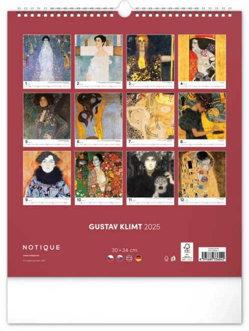 Falik naptár Gustav Klimt 2025