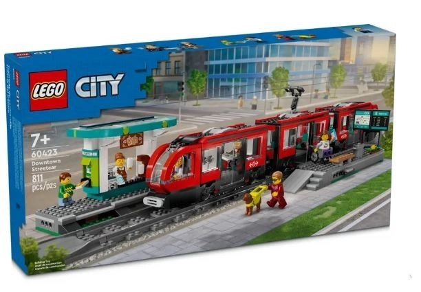 Lego City városi villamos állomással