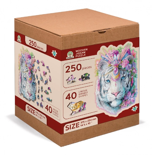 Wooden City fa puzzle misztikus tigris