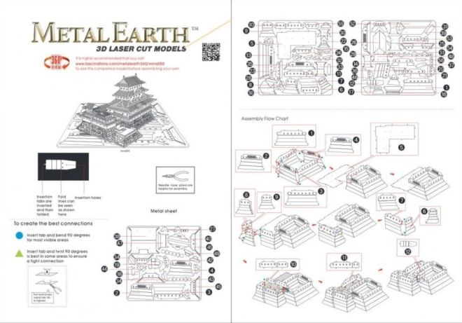 Metal Earth 3D puzzle - himedzsí kastély