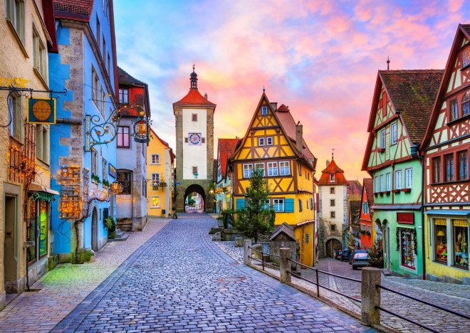 Régi város Rothenburg Németország Puzzle 1000 darabos