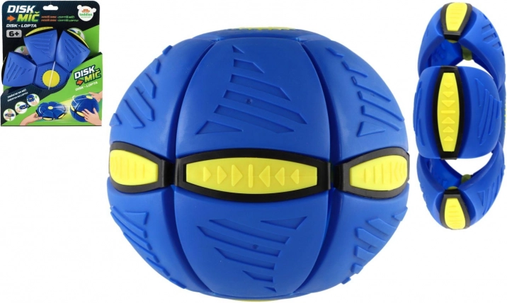 Kék koronglabda 22 cm – dobókorong, amely labdává alakul