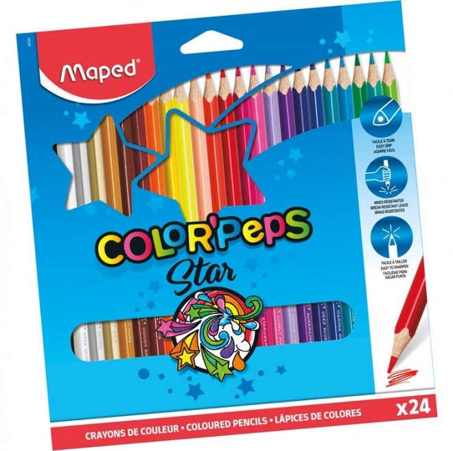 Maped Color'peps 24 darabos háromszögletű színes ceruza készlet