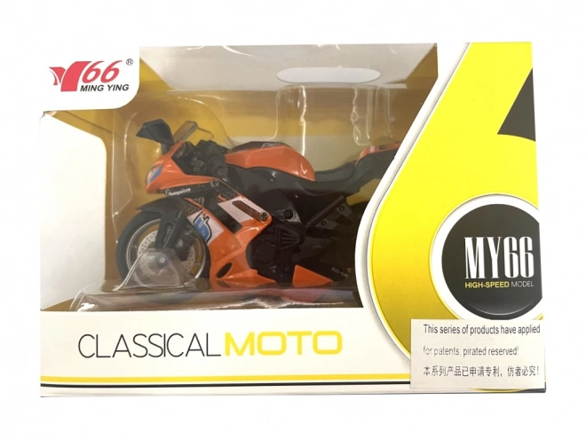 Motorkerékpár 1:14 méretarányban
