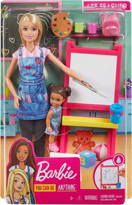 Barbie karrier művészeti tanár baba készlet
