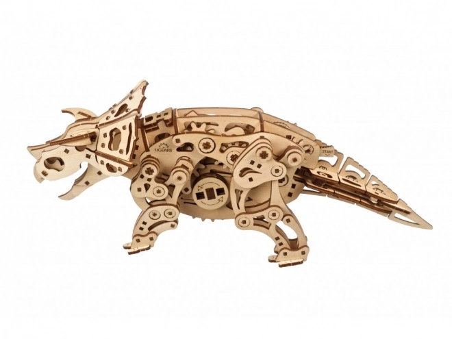 Ugears Triceratops mechanikus fa puzzle