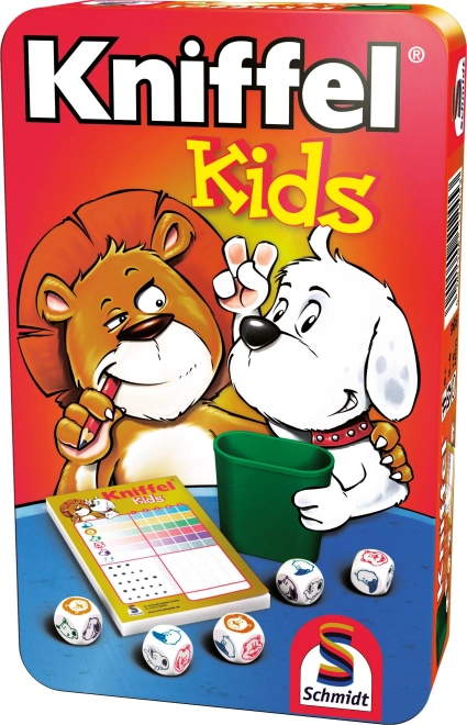 Kniffel Kids gyerek kockajáték fémdobozban