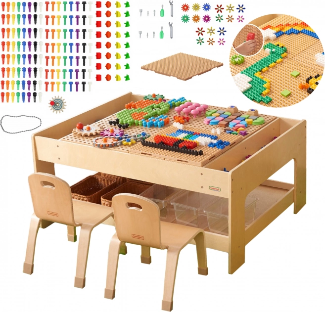 Masterkidz fa oktatási asztal tartozékokkal STEM Fal