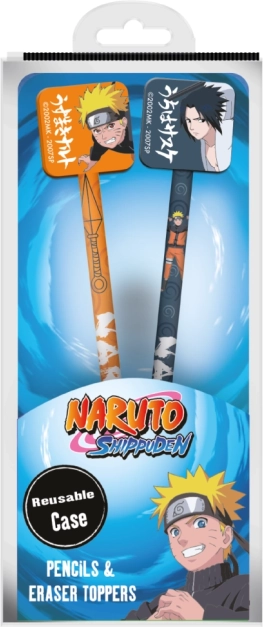 Naruto topperekkel ellátott ceruzák