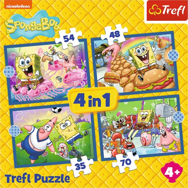 Puzzle Spongyabob Élete 4 az 1-ben