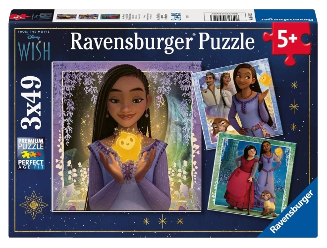 Ravensburger Disney Kívánság Puzzle 3x49 Szett