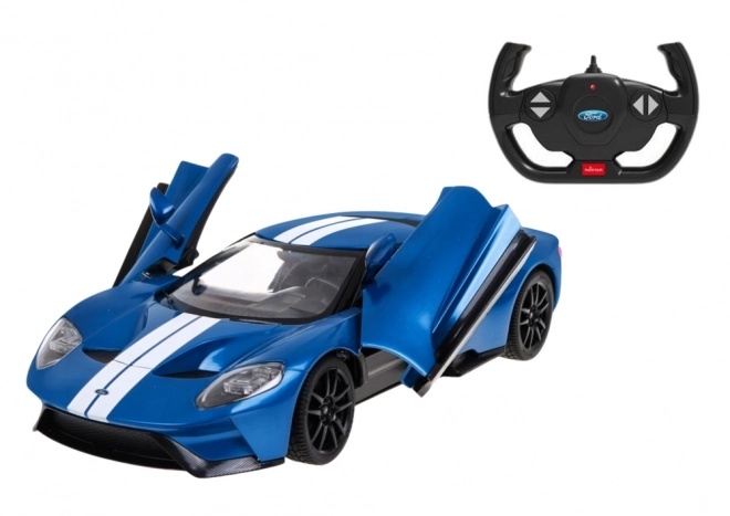 Távirányítós autómodell nyitható ajtókkal - Ford GT 1:14 kék