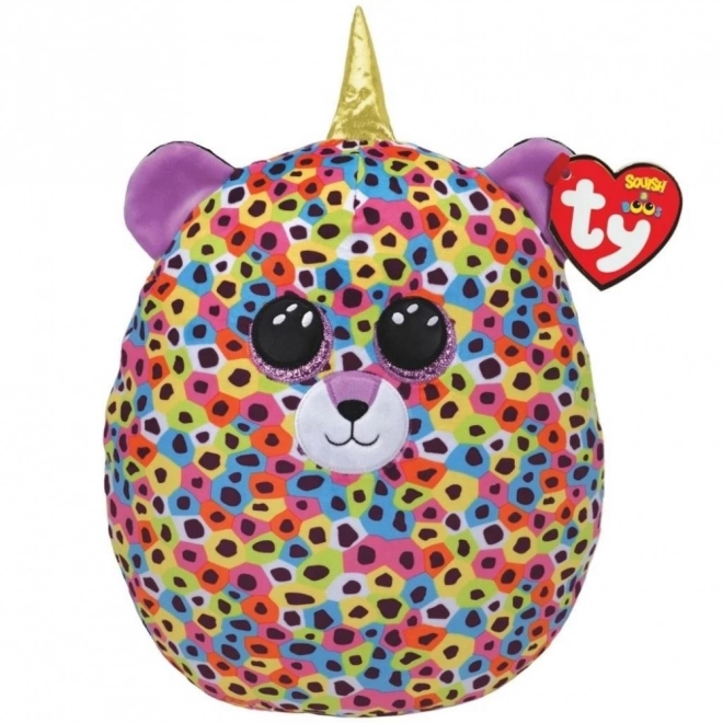 Squish-A-Boos Többszínű Leopárd Egyszarvú Plüssfigura - TY