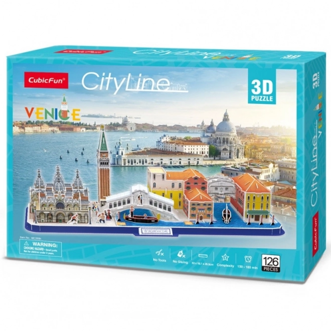 3D Puzzle Velencei Városvonalak