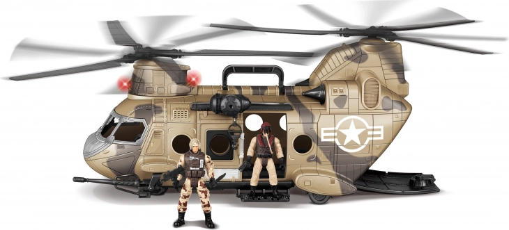 Helikopter figurákkal és effektekkel 50 cm