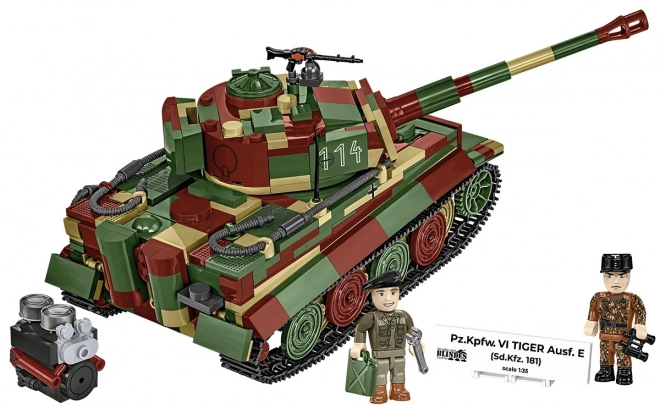 Páncélos Tigris Tank Modell 870 Darabos Építőkészlet