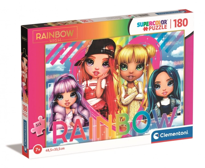 Clementoni Puzzle Rainbow High: Violet, Ruby, Sunny és Skyler 180 darabos