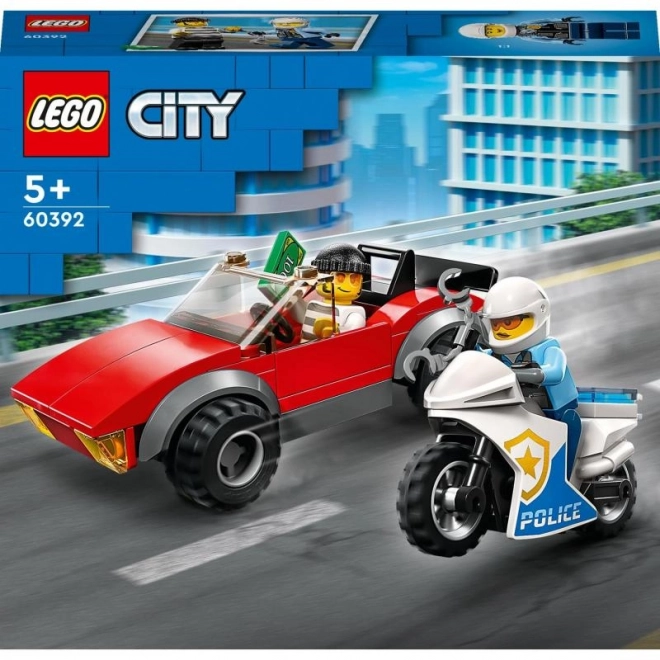 Lego city rendőrmotoros autós üldözés játékkészlet