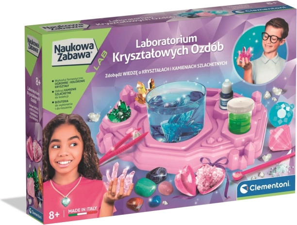 Naukowa Zabawa kristálydíszek laboratóriuma CLEMENTONI