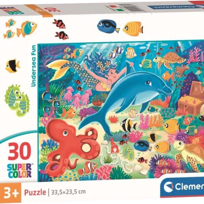 Clementoni Puzzle Szórakozás a víz alatt 30 darab