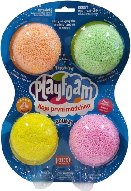 PlayFoam Boule csillogó készlet 4 színben – nem koszoló gyurma