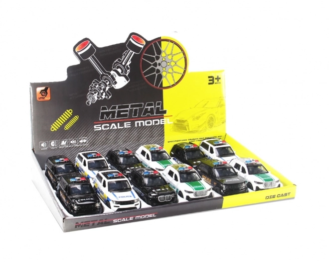 Rendőrségi motor játék fém modellek