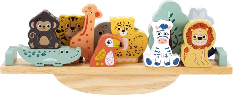 Aranyos szafariállatok élénk színekben