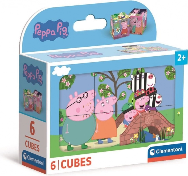 Peppa malac képes kockák - 6 darabos készlet