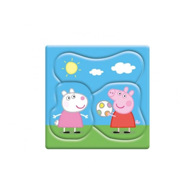 Dino bébi puzzle peppa malac és családja 3 az 1-ben