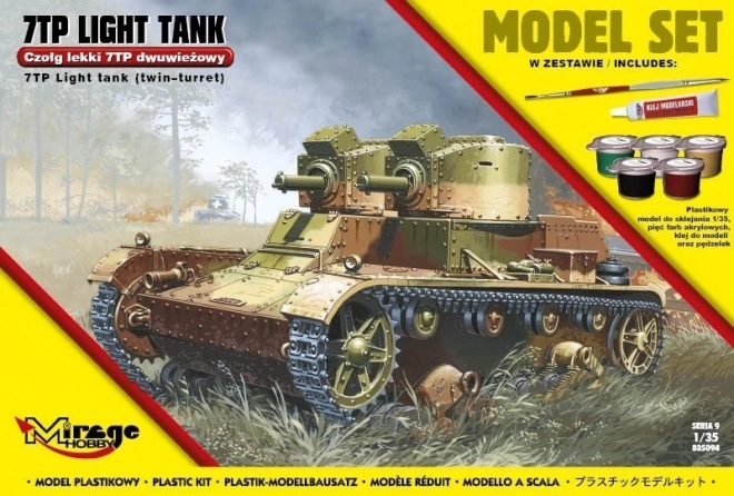 7TP lengyel könnyű tank modell készlet