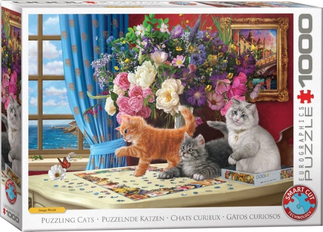 Összeállító cicák puzzle 1000 darabos
