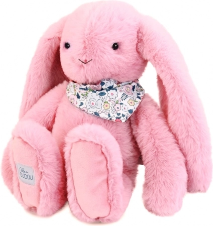 Doudou plüss nyuszi kendővel rózsaszín