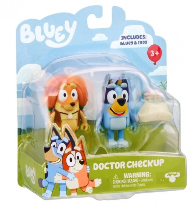 Bluey orvos látogatás figura készlet