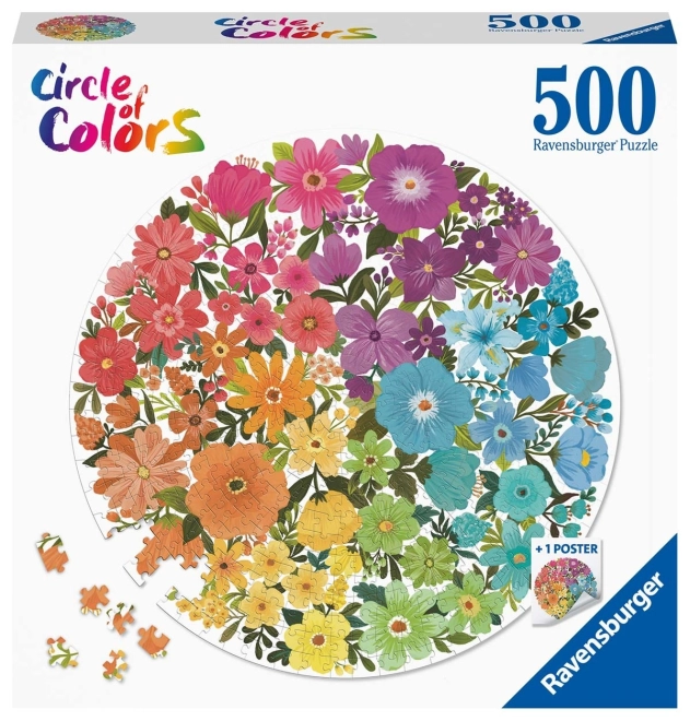 Ravensburger virágpaletta puzzle - 500 darabos