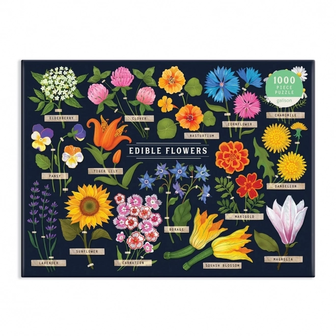 Ehető virágok puzzle 1000 darabos