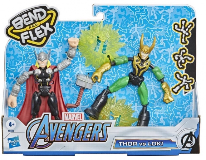 Hasbro hajlítható és pózolható Thor és Loki figurák