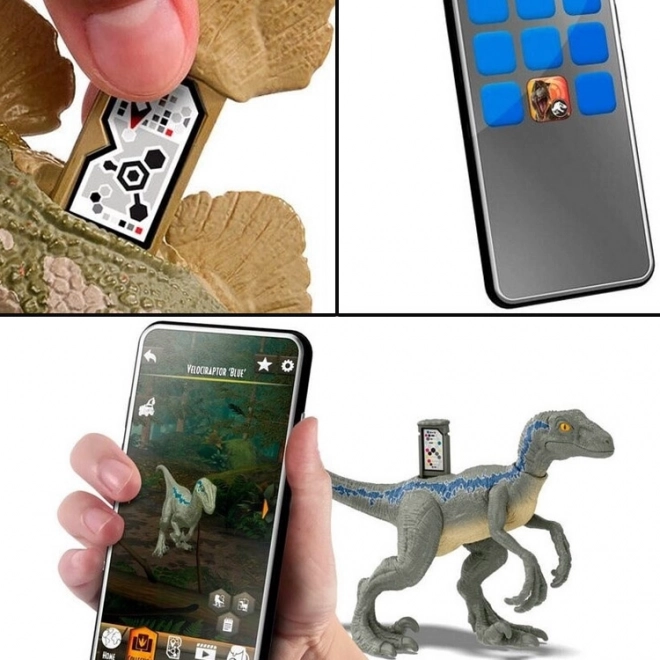 Kryptops dinoszaurusz figura a Jurassic Worldből vad üvöltéssel és mozgatható részekkel