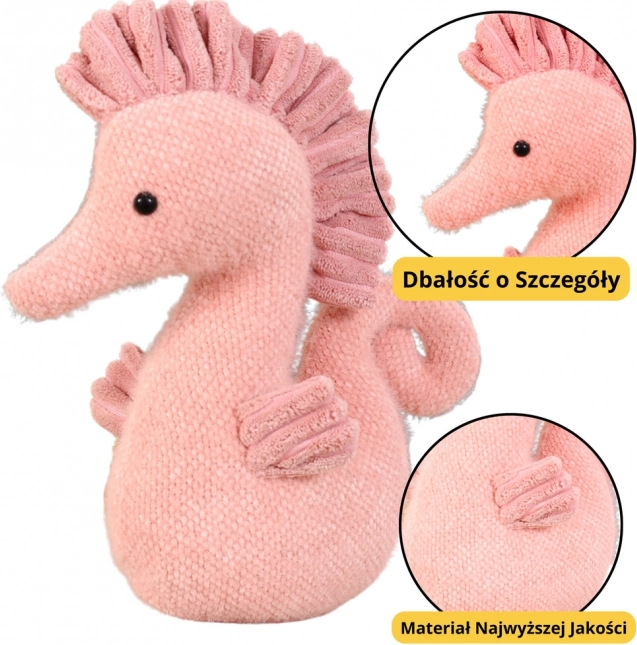 Rózsaszín tengeri plüss paci 25 cm