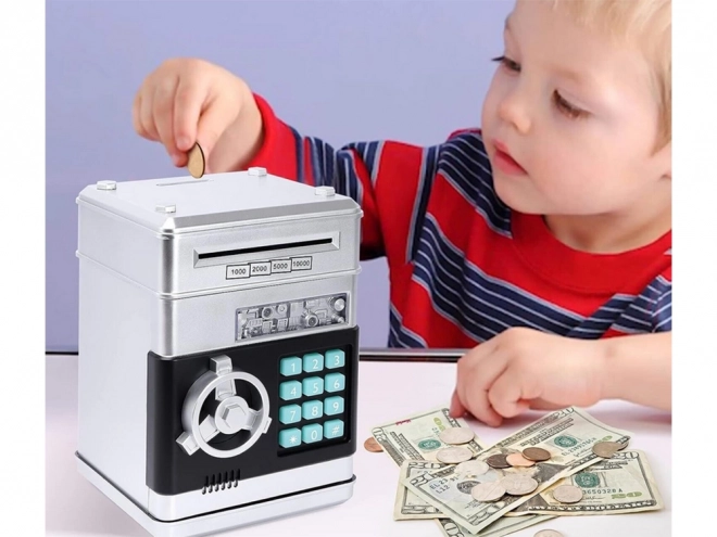 Játékbank széf pénztárca kóddal