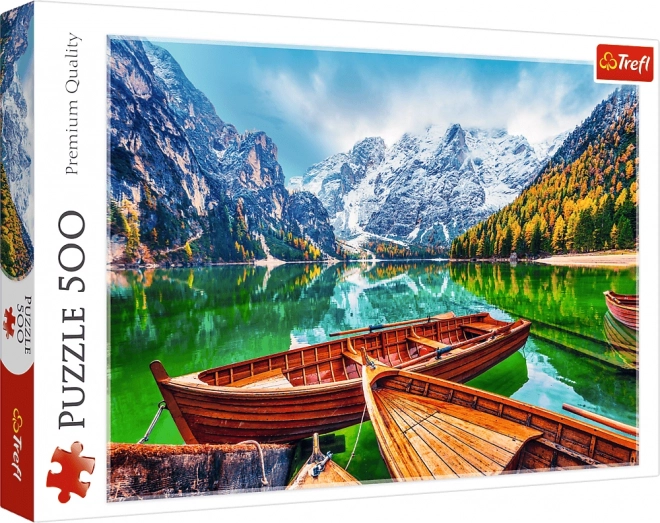 Jigsaw puzzle 500 db Braies-tó Olaszország