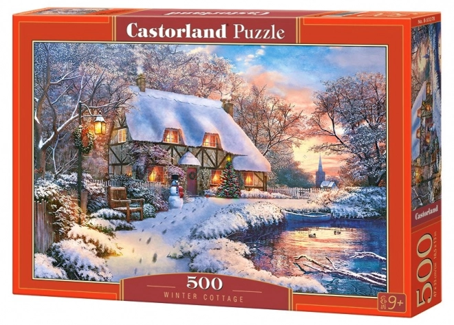 téli kunyhó 500 darabos puzzle