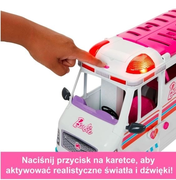 barbie mentőautó és klinika 2 az 1-ben