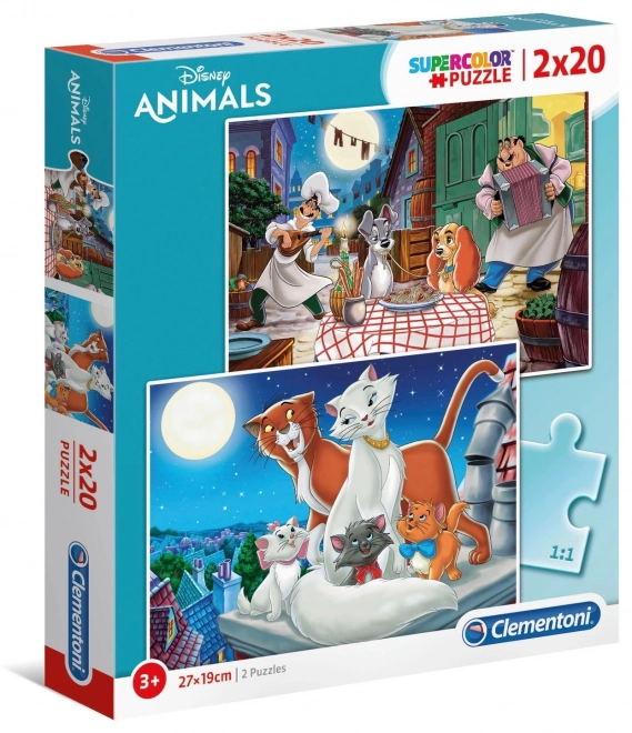 Disney állatok – Clementoni két darabos puzzle