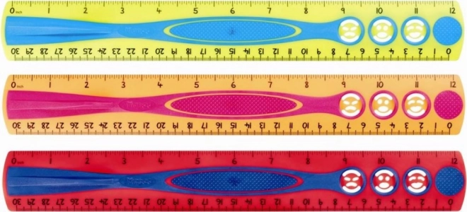 Színes ohezes vonalzó 30 cm