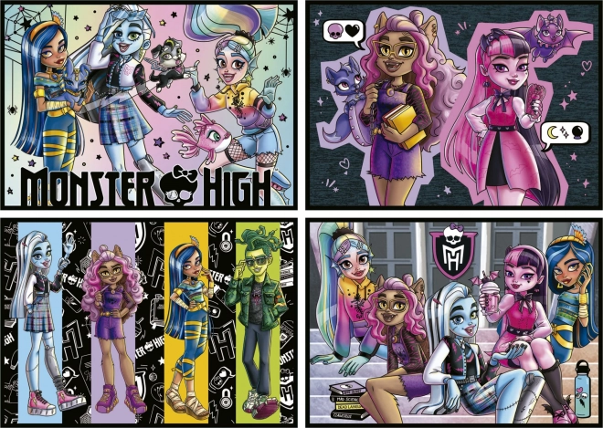 Monster High 4 az 1-ben kirakó szett