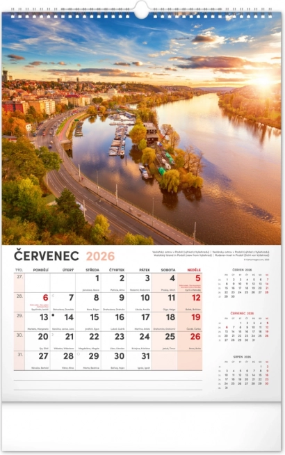 Fali Naptár Prága 2026