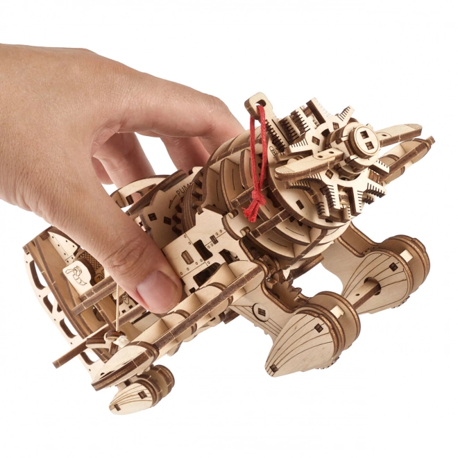 Ugears 3D Fa Mechanikus Puzzle - Mad Hornet Repülőgép