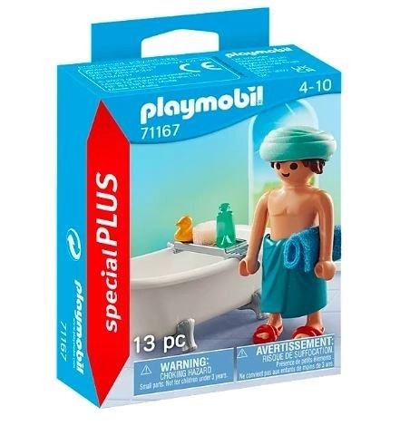 Playmobil figura férfi a kádban