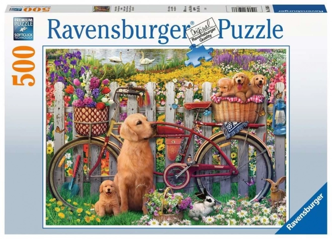 Ravensburger aranyos kutyák a kertben 500 darabos puzzle